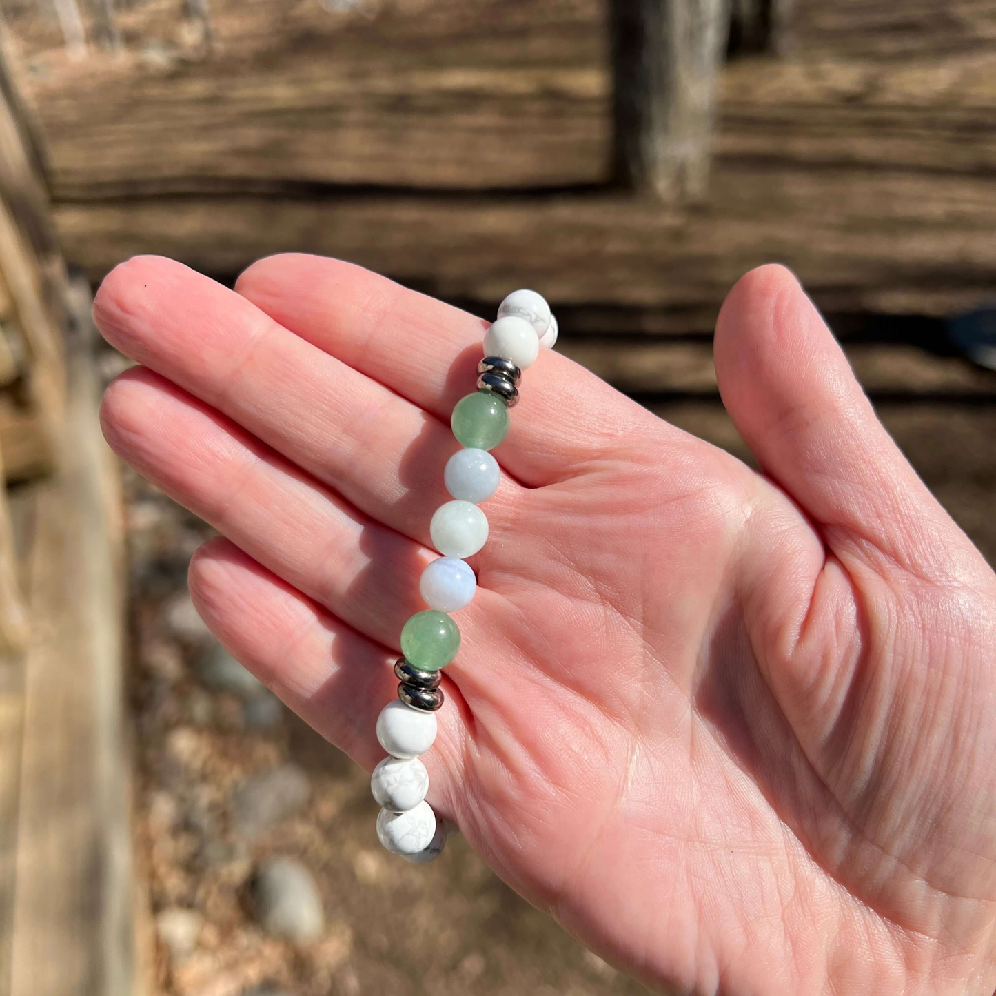 Calm Serenity Vibes Gemstone Bracelet