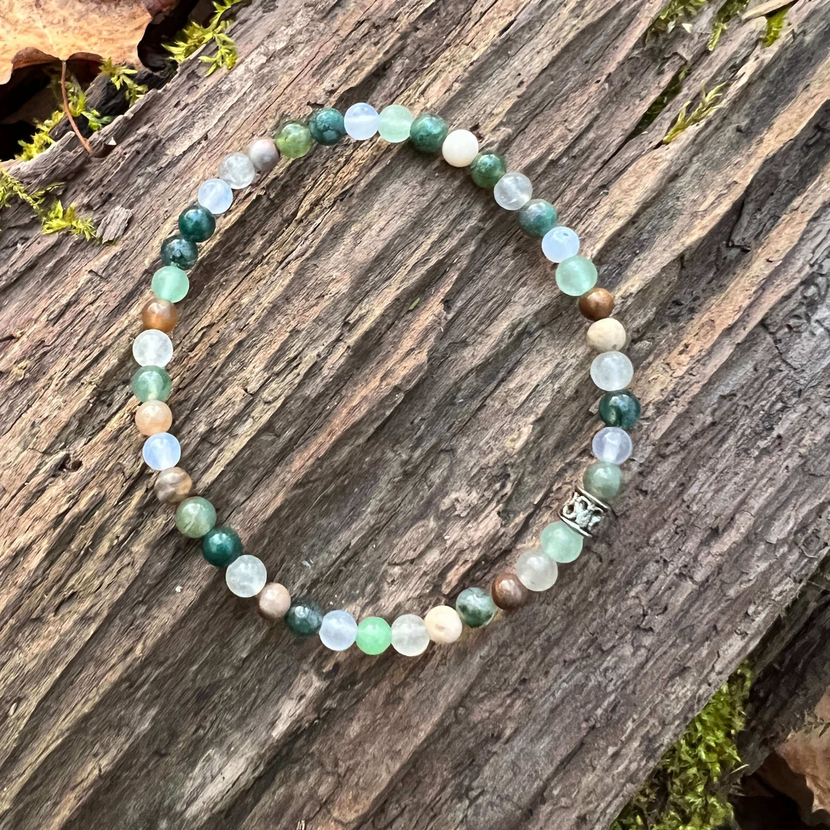 Dappled Sunlight Gemstone Beaded Bracelet