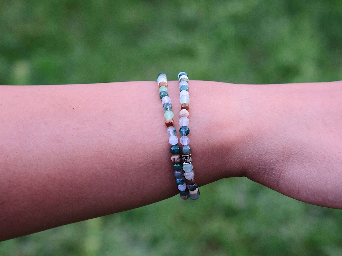 Dappled Sunlight Gemstone Beaded Bracelet