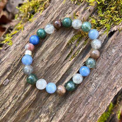 Dappled Sunlight Gemstone Beaded Bracelet