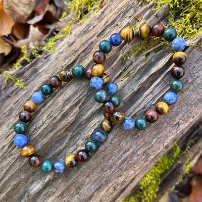 Deep Woods Tiger Eye Beaded Bracelet