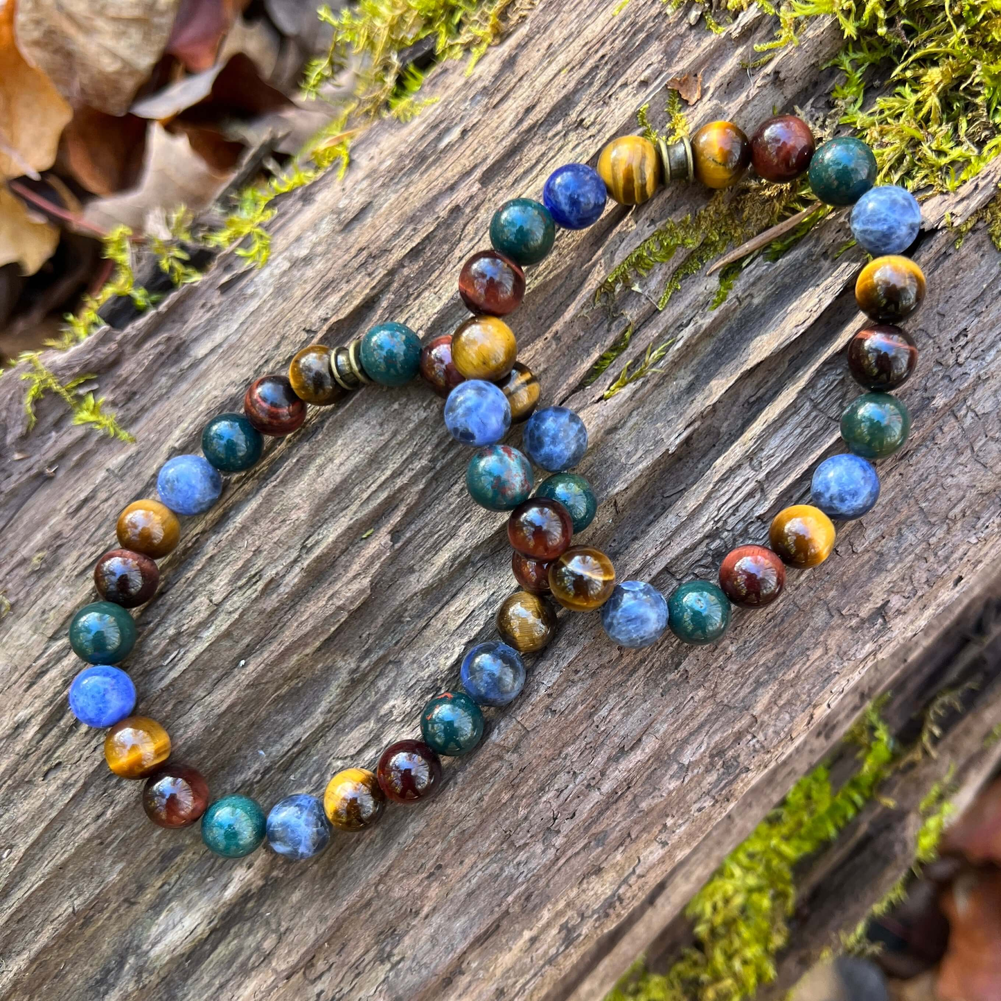 Deep Woods Tiger Eye Beaded Bracelet
