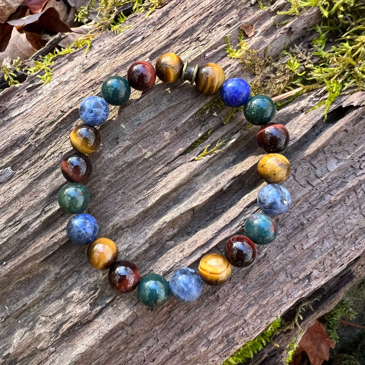 Deep Woods Tiger Eye Beaded Bracelet