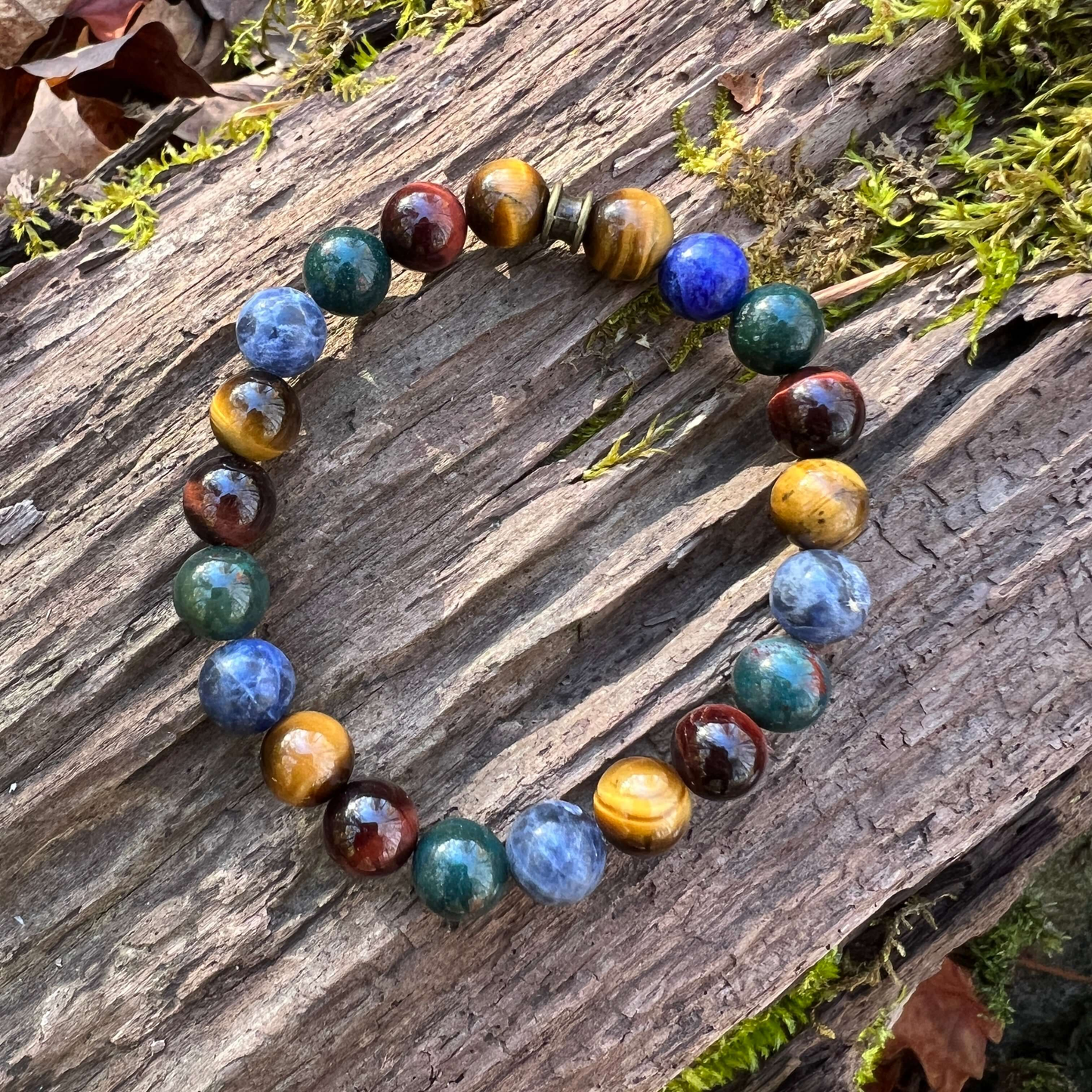 Deep Woods Tiger Eye Beaded Bracelet