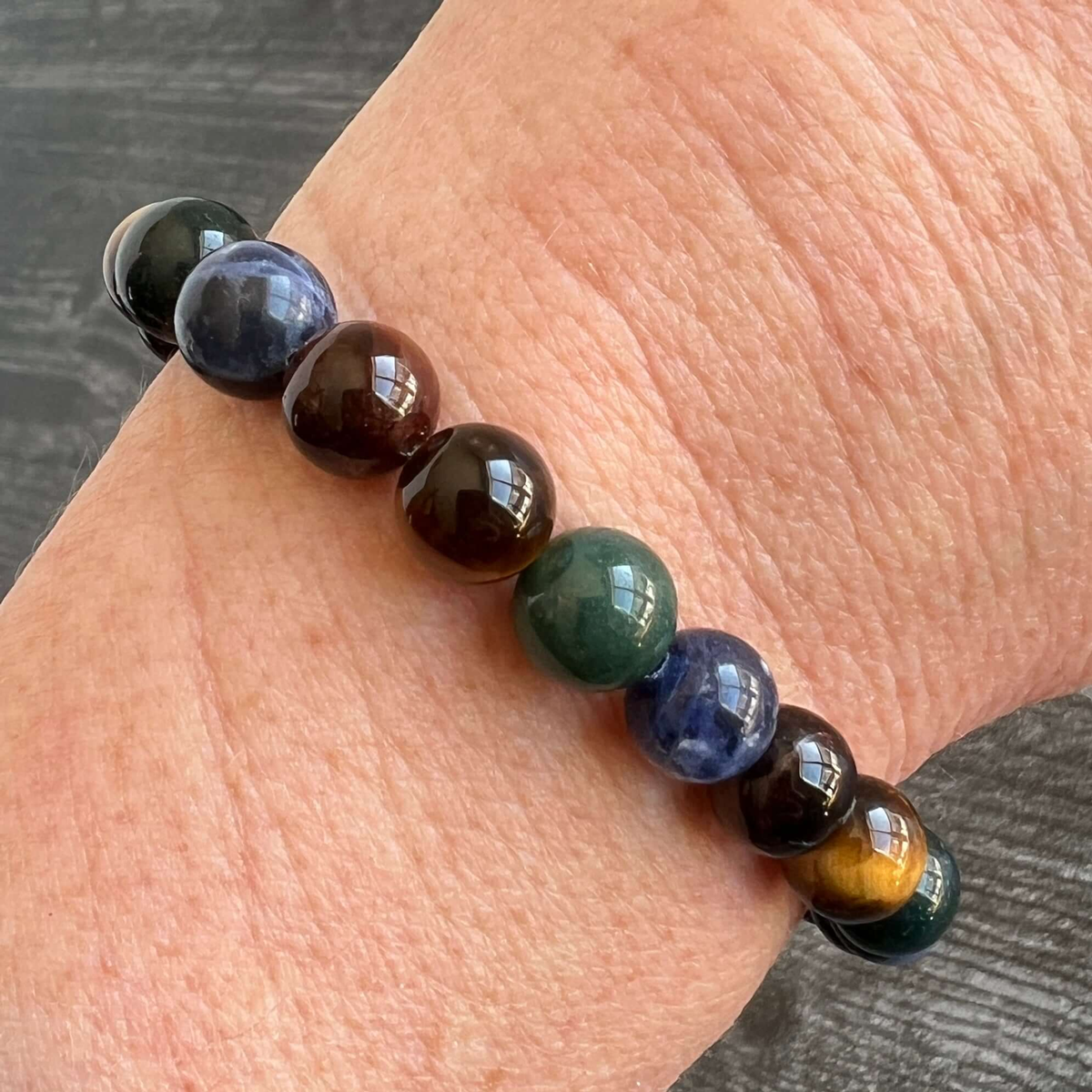 Deep Woods Tiger Eye Beaded Bracelet