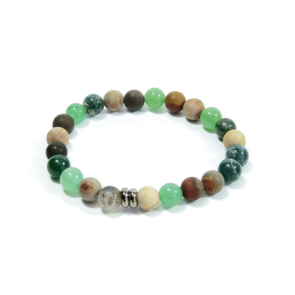Earth Harmony Gemstone Beaded Bracelet