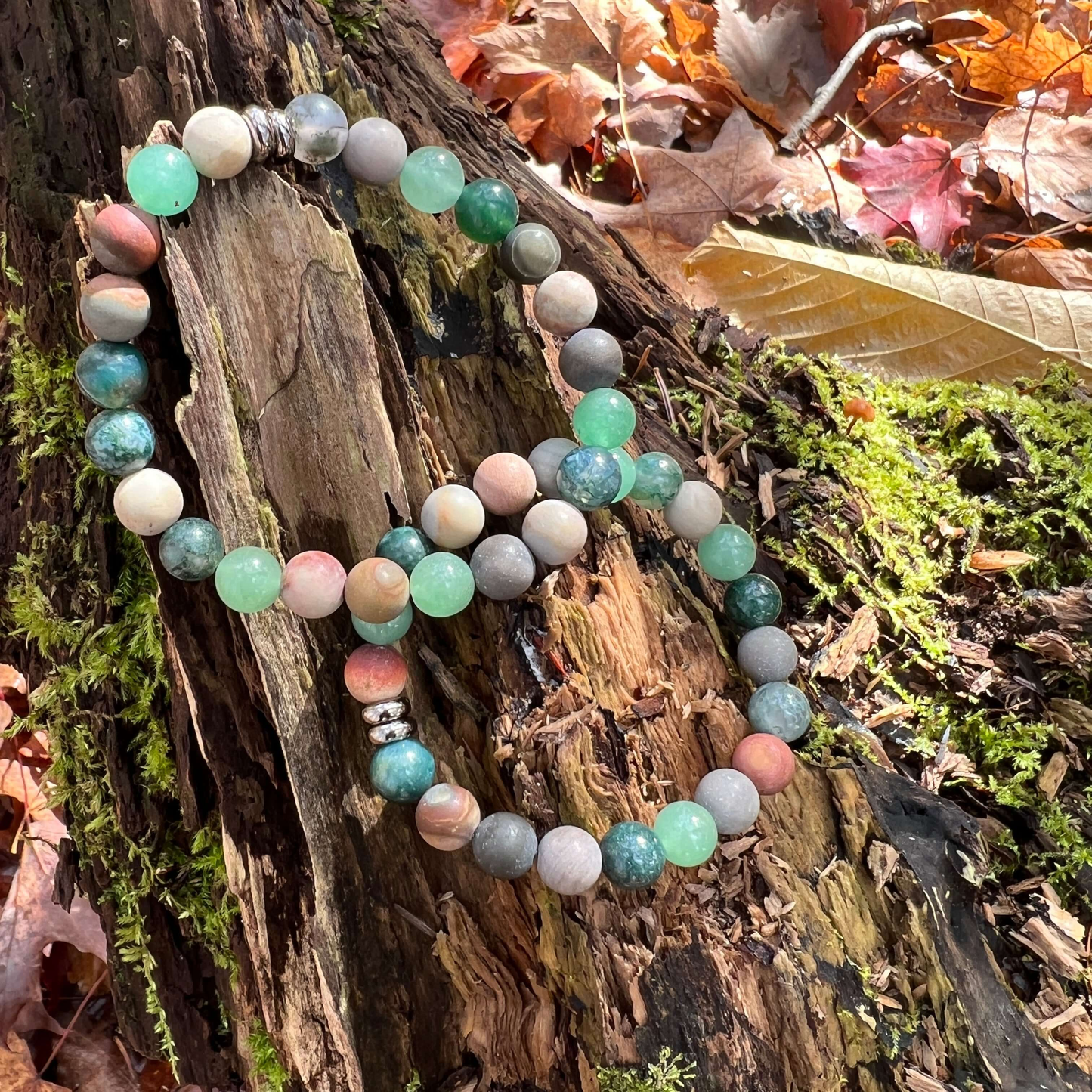 Earth Harmony Gemstone Beaded Bracelet