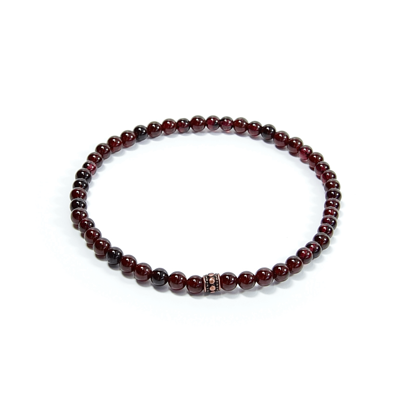 Garnet Mini Beaded Bracelet