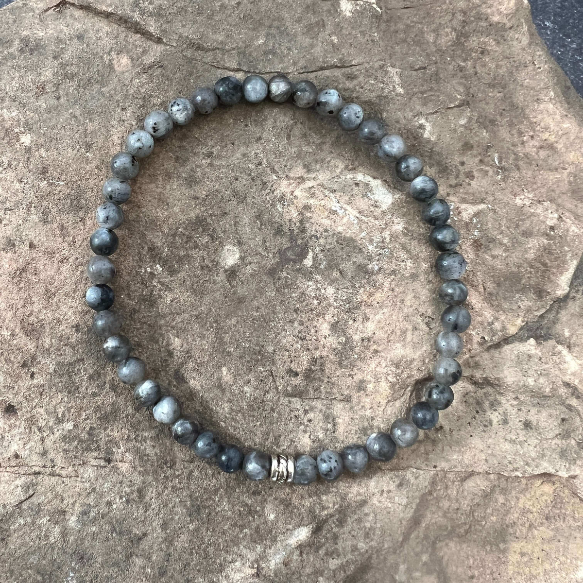 Larvikite Mini Beaded Bracelet