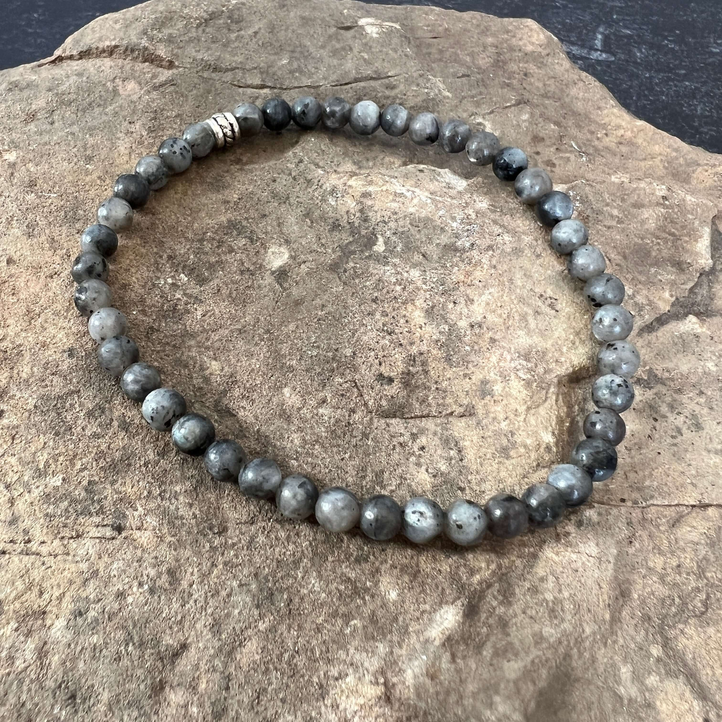 Larvikite Mini Beaded Bracelet