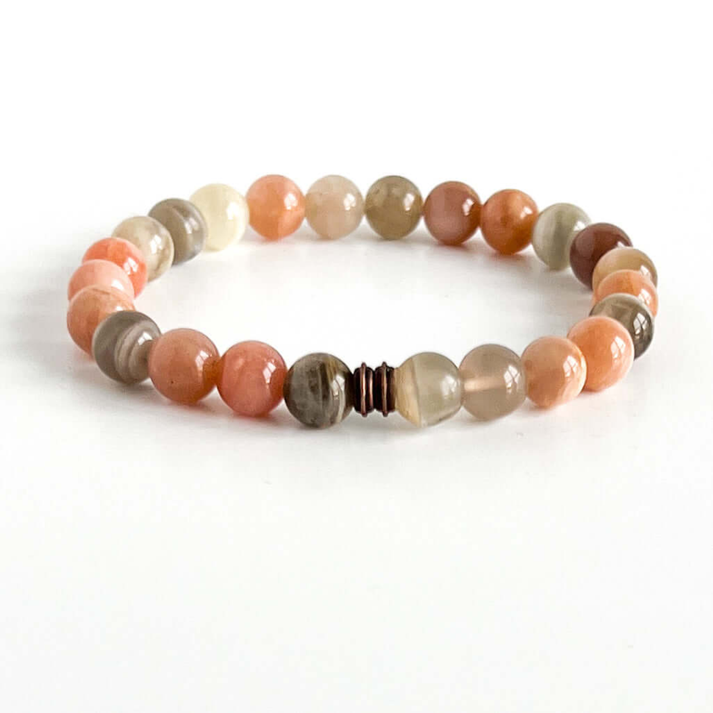 Moonstone Beaded Bracelet