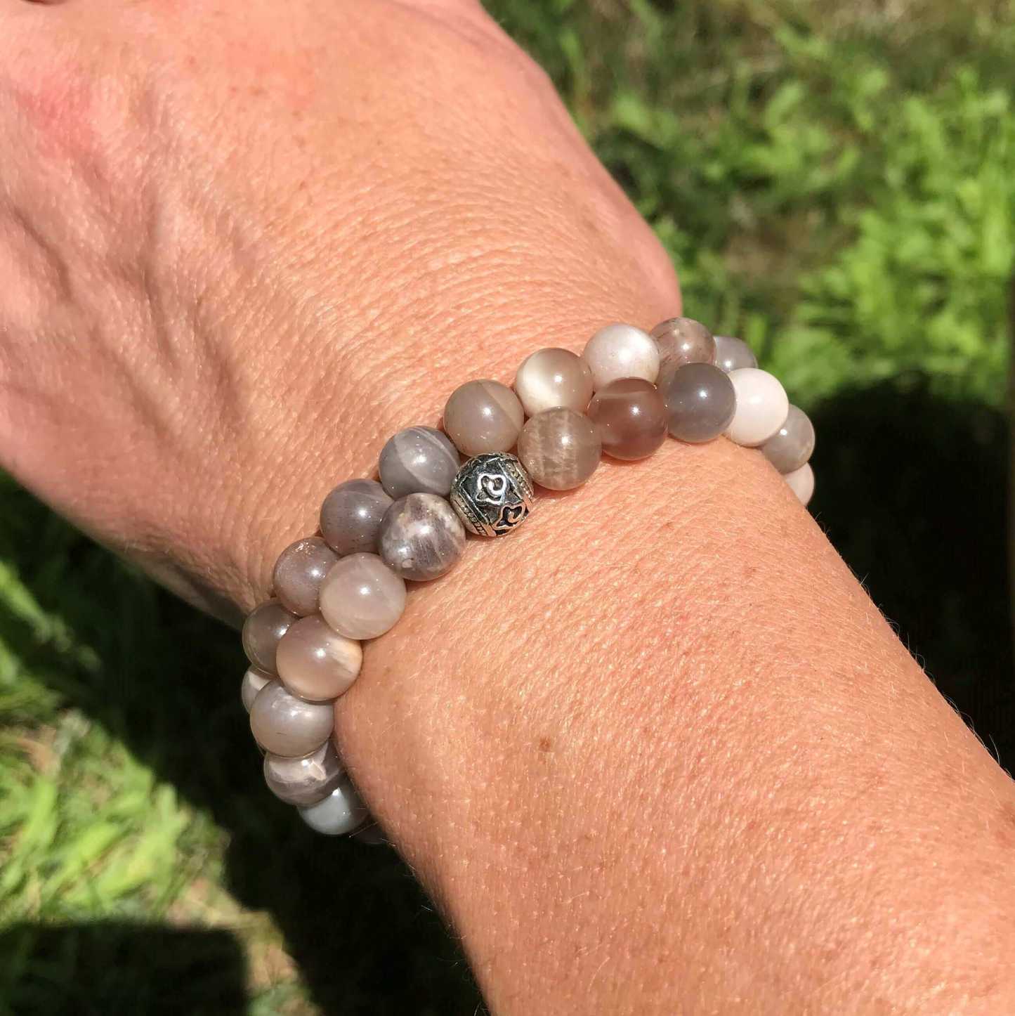 Moonstone Beaded Bracelet