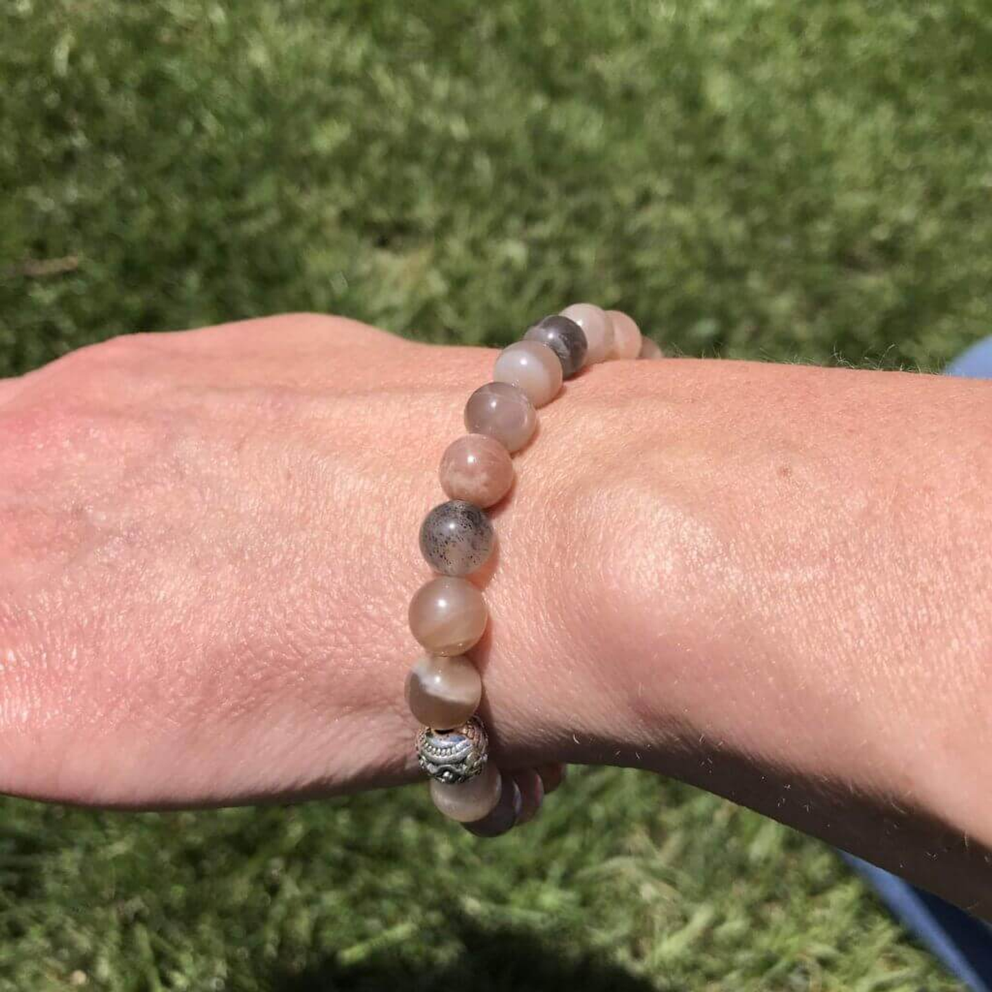Moonstone Beaded Bracelet