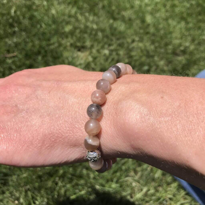 Moonstone Beaded Bracelet
