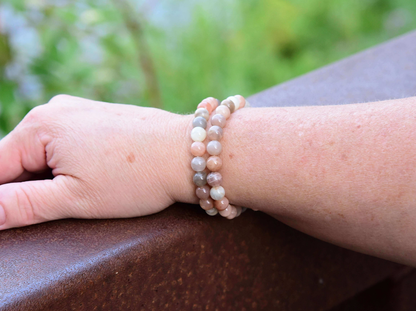 Moonstone Beaded Bracelet