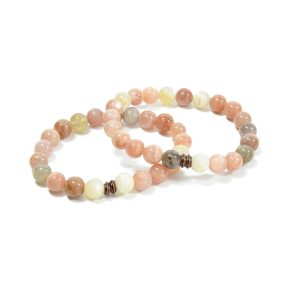 Moonstone Beaded Bracelet