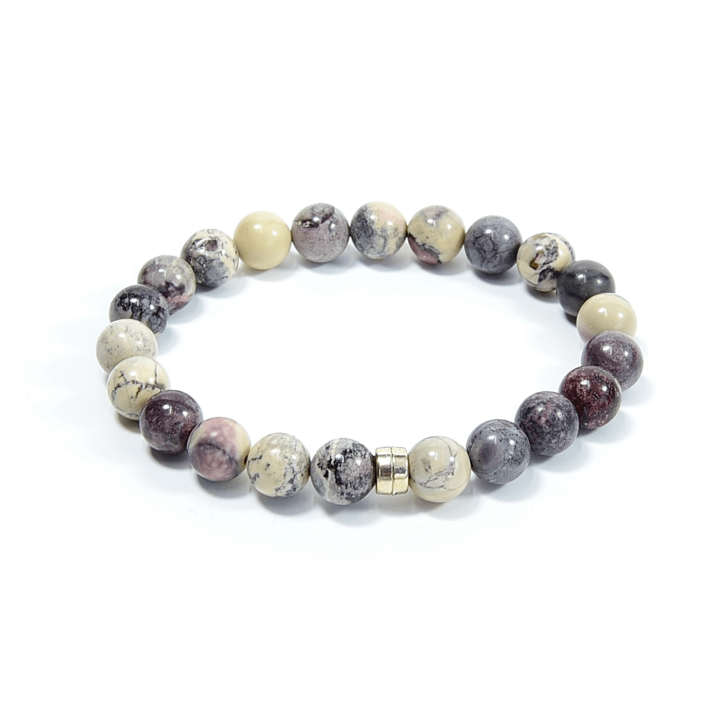 Porcelain Jasper Beaded Bracelet