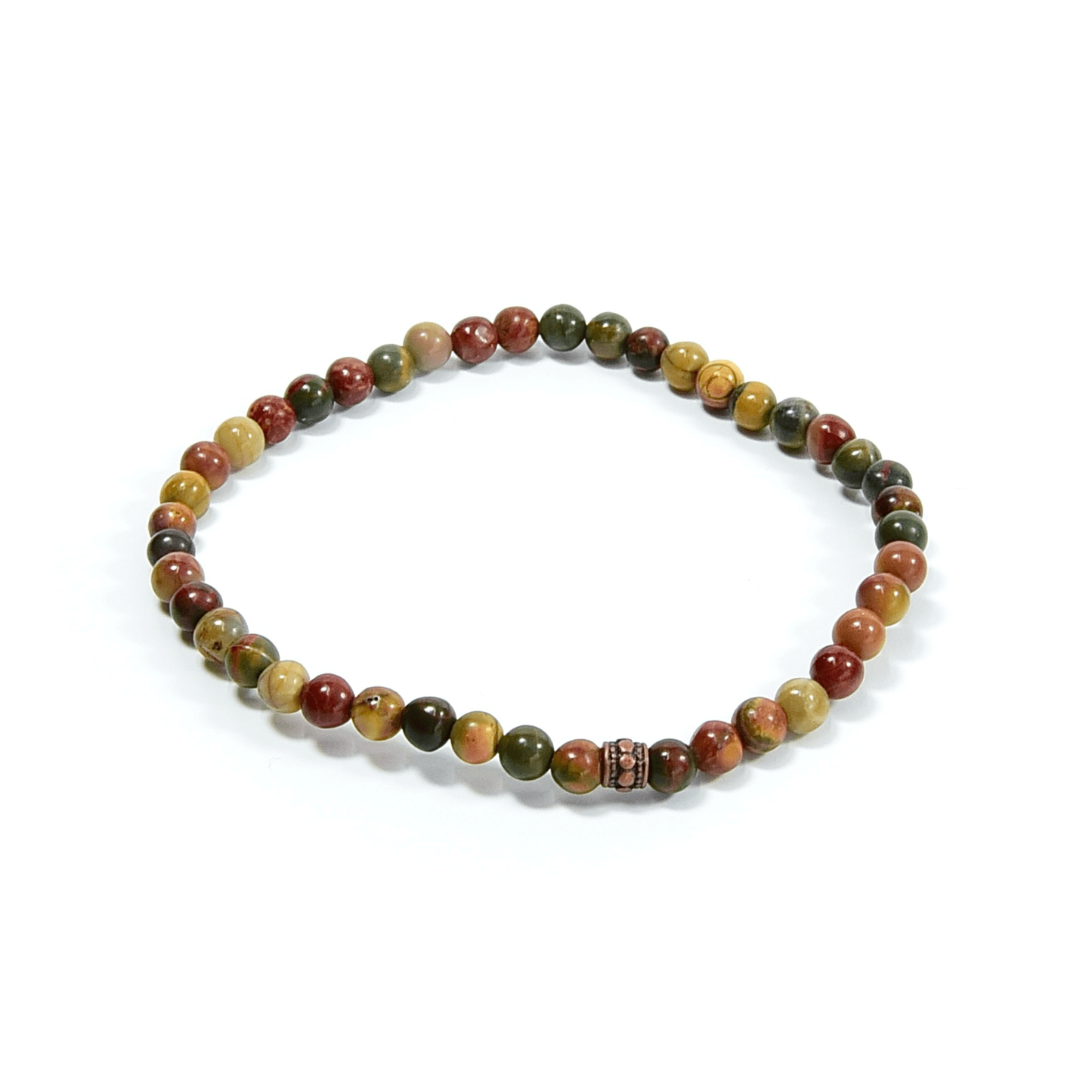 Red Creek Jasper Mini Beaded Bracelet