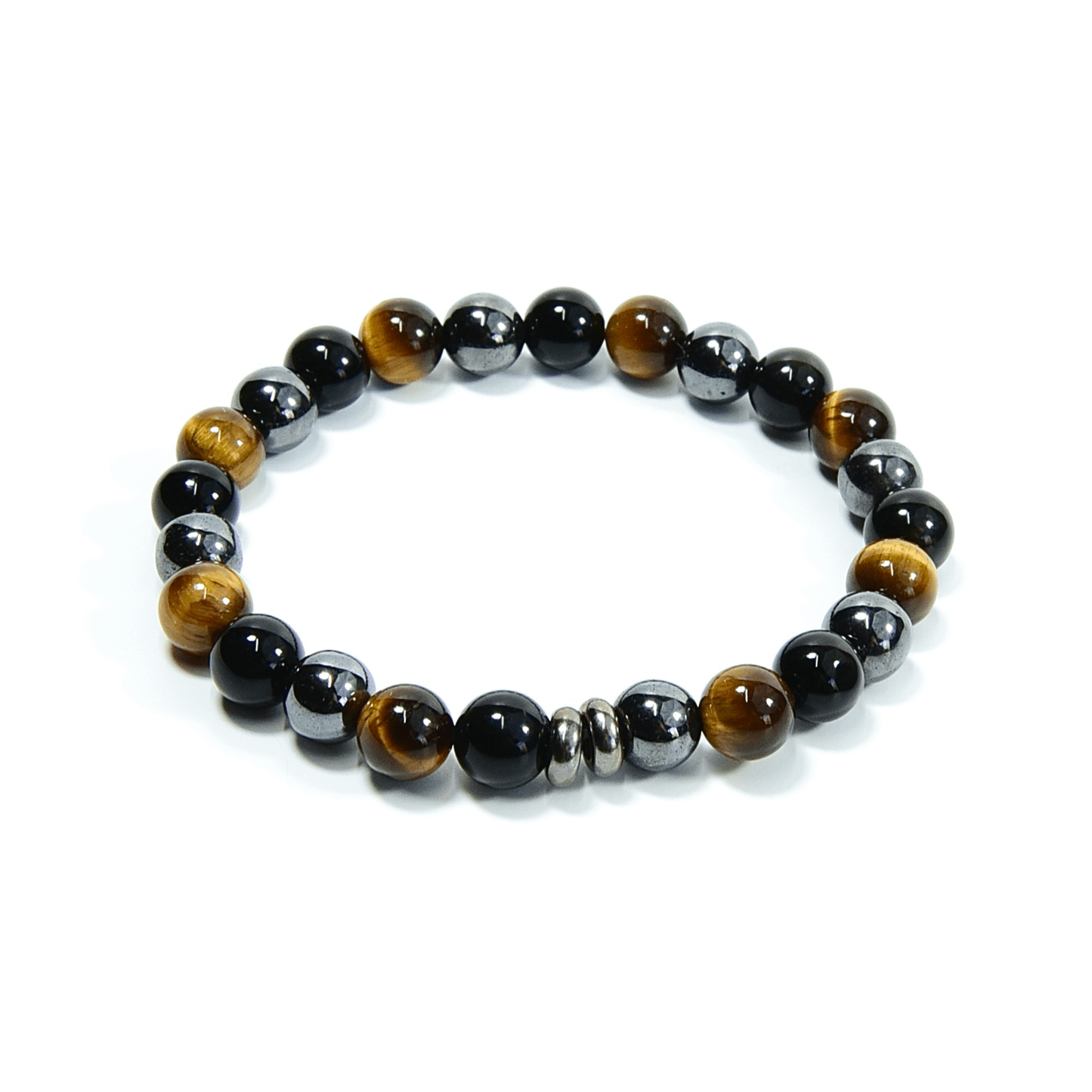 Red Tiger Eye Mix Gemstone Beaded Bracelet