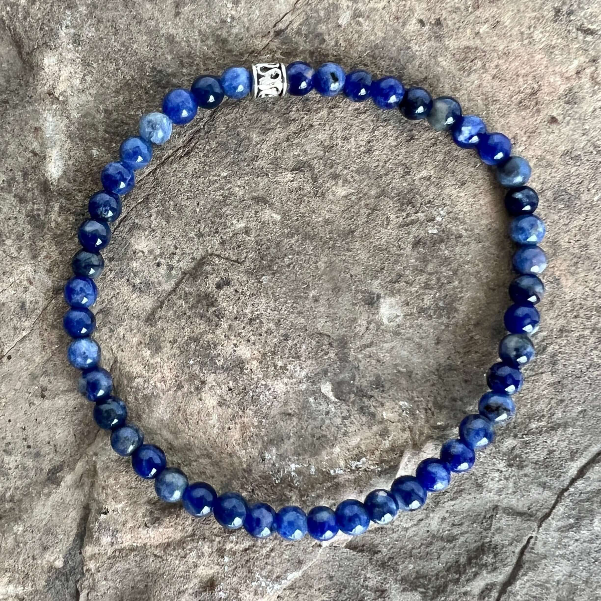 Sodalite Mini Beaded Bracelet