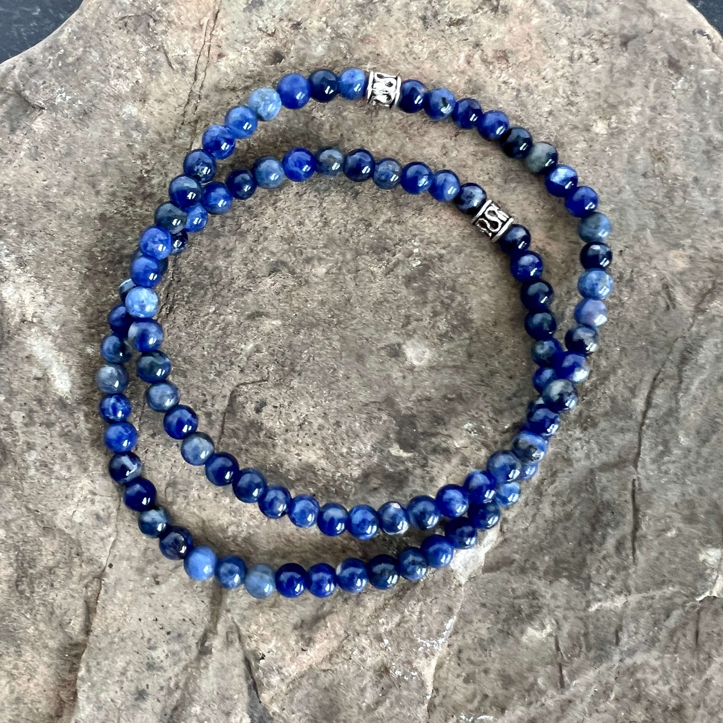 Sodalite Mini Beaded Bracelet
