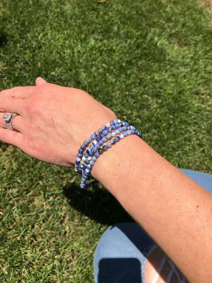 Sodalite Mini Beaded Bracelet