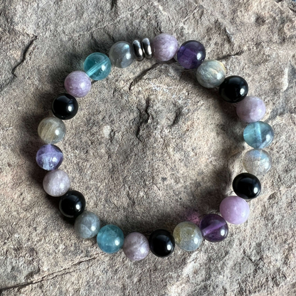 Wisdom & Focus Vibes Gemstone Bracelet