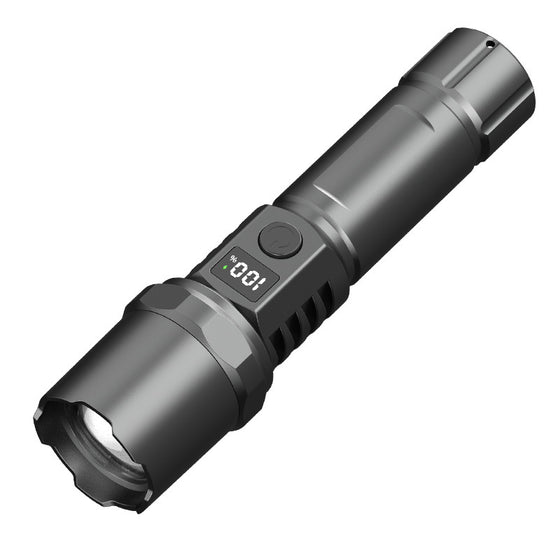 Rechargeable Zoom LED Flashlight with Digital Display Outdoor Lighting & Tools product image 4