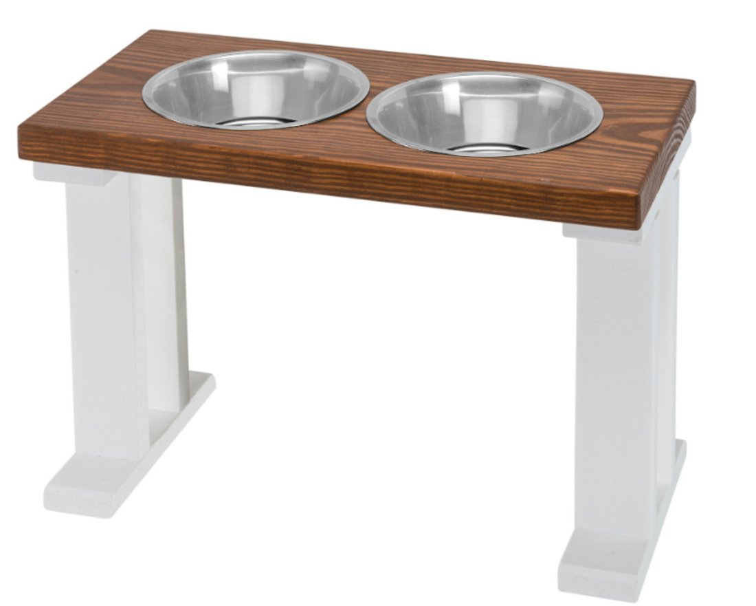 Bearwood Farmhouse 2-Bowl Elevated Dog Feeder