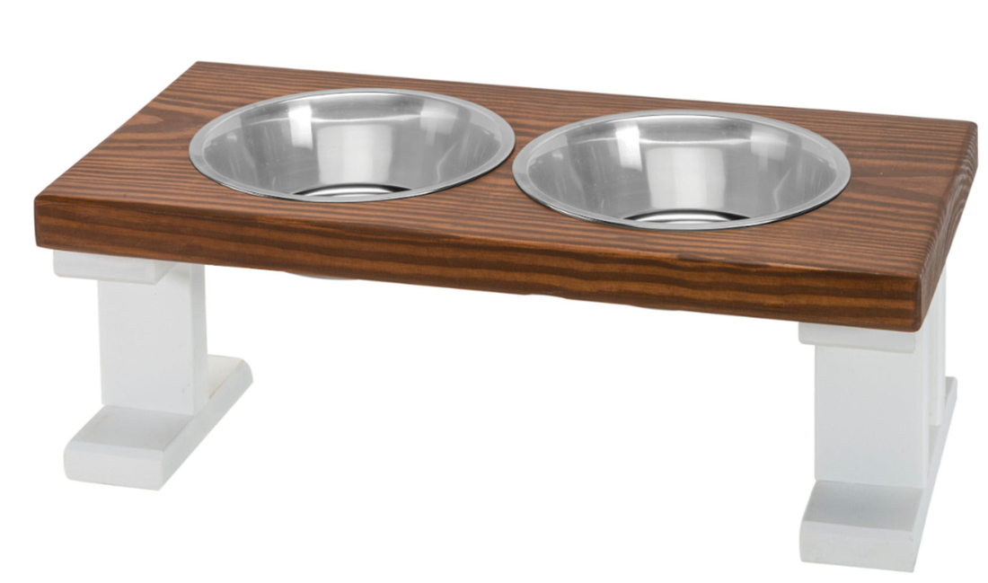 Bearwood Farmhouse 2-Bowl Elevated Dog Feeder