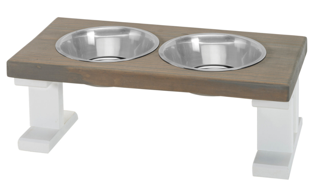 Bearwood Farmhouse 2-Bowl Elevated Dog Feeder