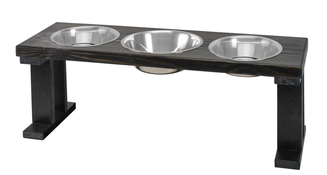 Bearwood Farmhouse 3-Bowl Elevated Dog Feeder
