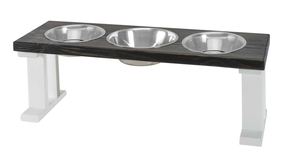 Bearwood Farmhouse 3-Bowl Elevated Dog Feeder