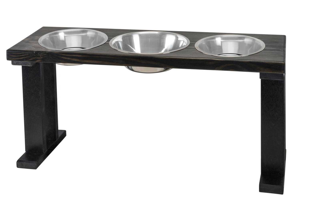 Bearwood Farmhouse 3-Bowl Elevated Dog Feeder