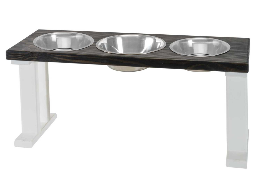 Bearwood Farmhouse 3-Bowl Elevated Dog Feeder