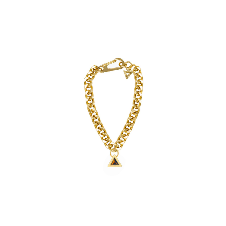 Iconic Triangle Charm Bracelet in Gold