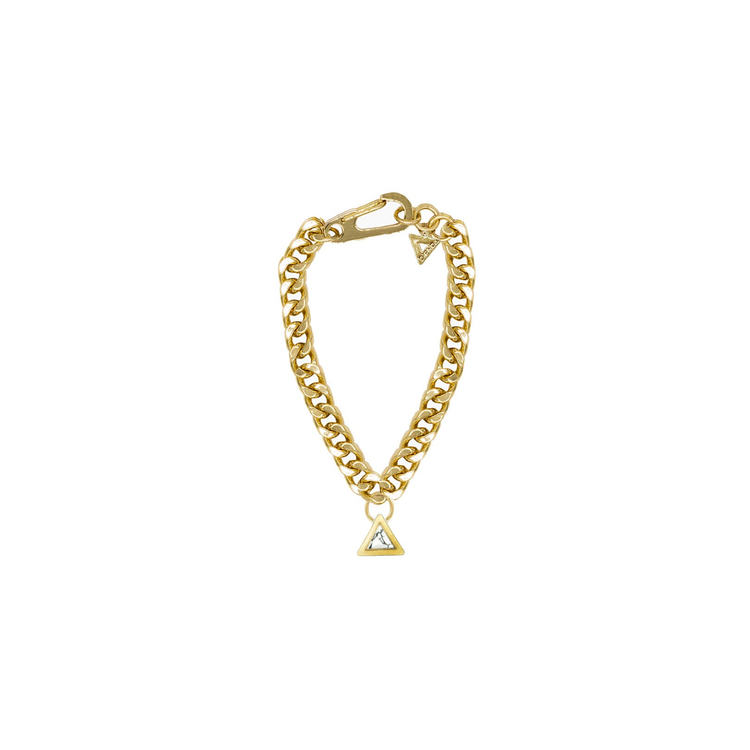 Iconic Triangle Charm Bracelet in Gold