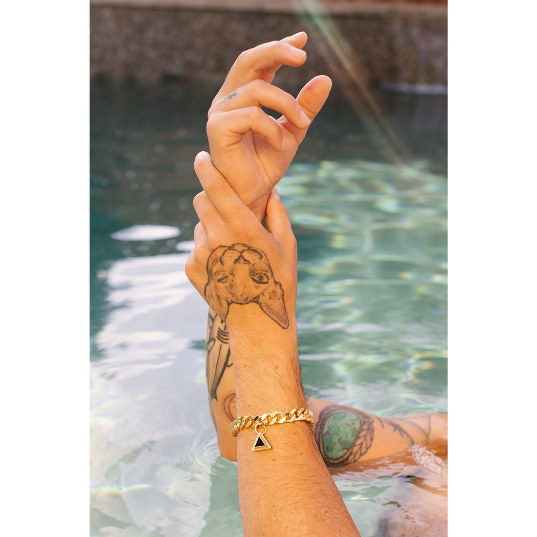 Iconic Triangle Charm Bracelet in Gold