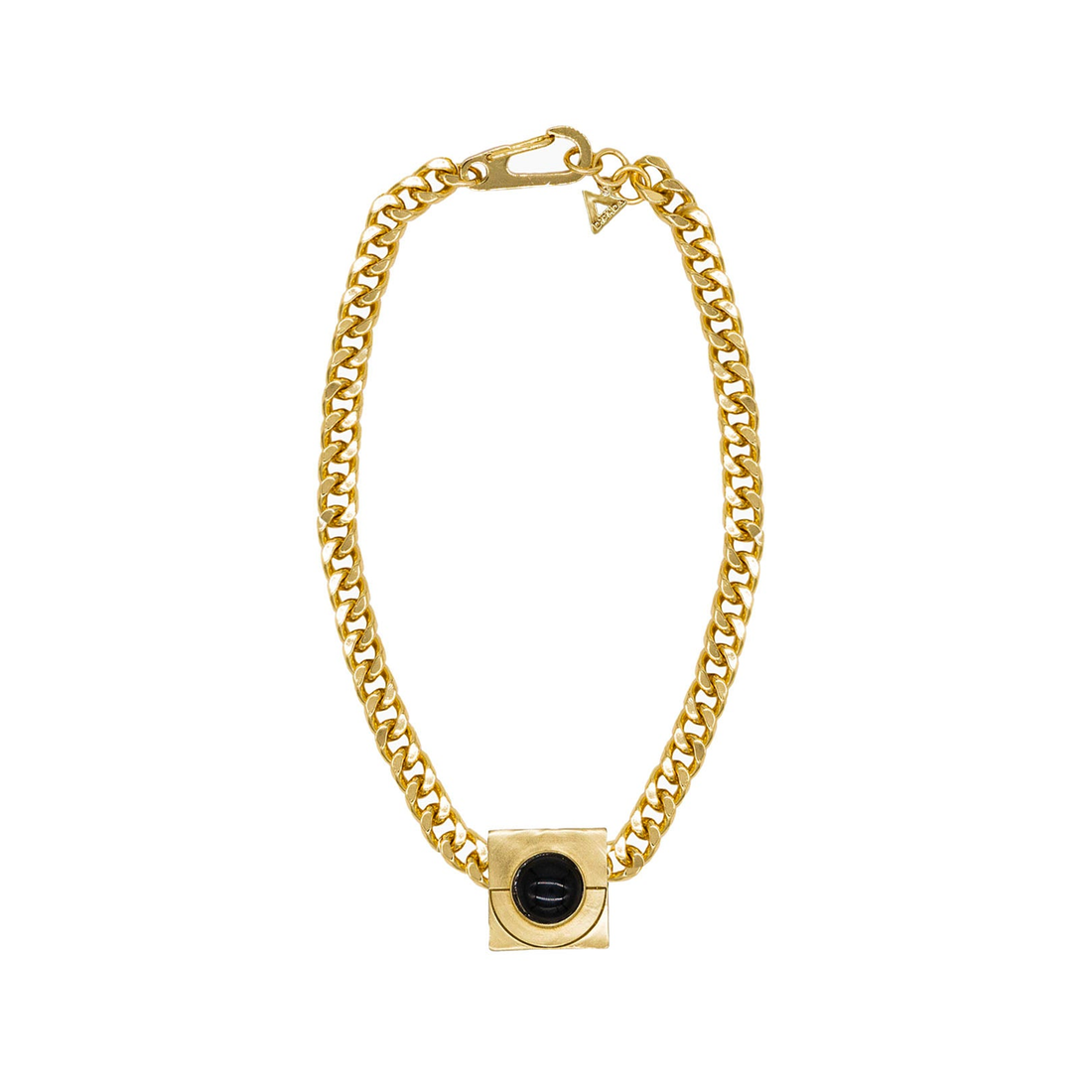 Iconic Moon Charm Necklace in Gold