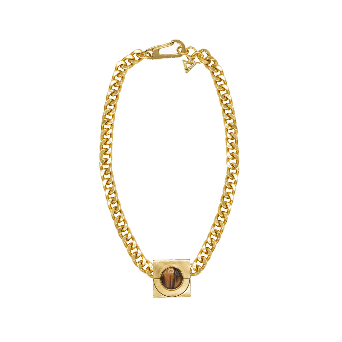Iconic Moon Charm Necklace in Gold