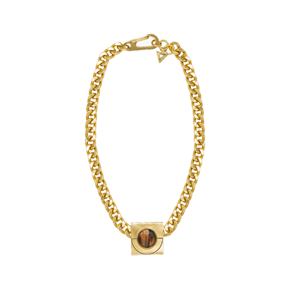 Iconic Moon Charm Necklace in Gold