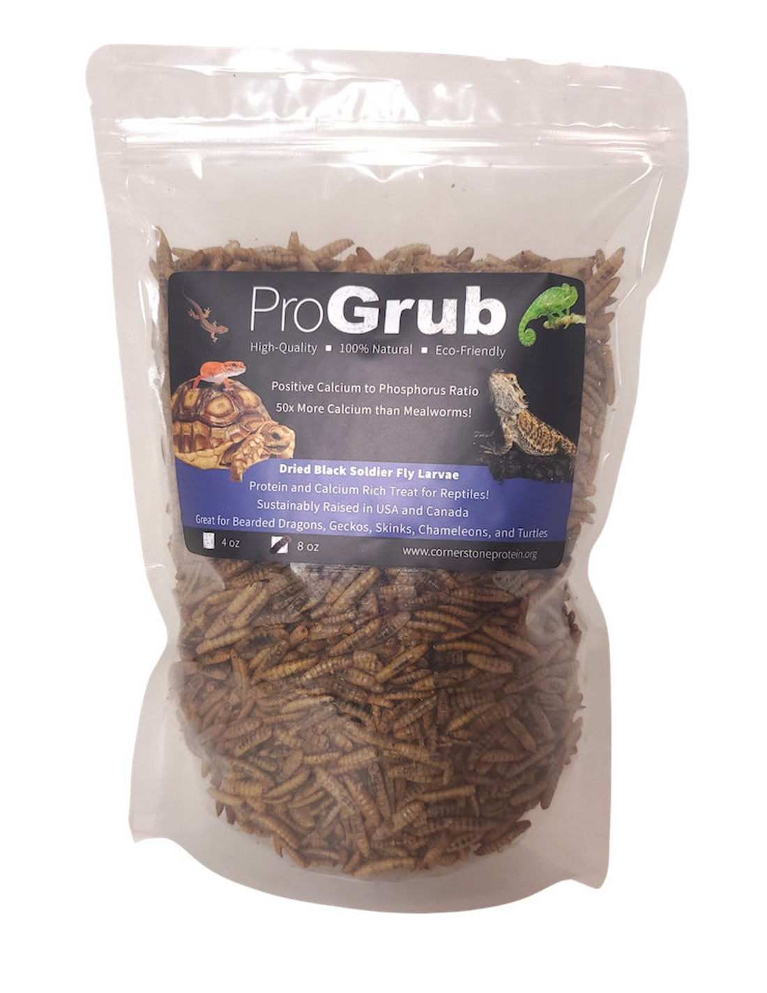 ProGrub Dried Black Soldier Fly Larvae - Reptile Treat
