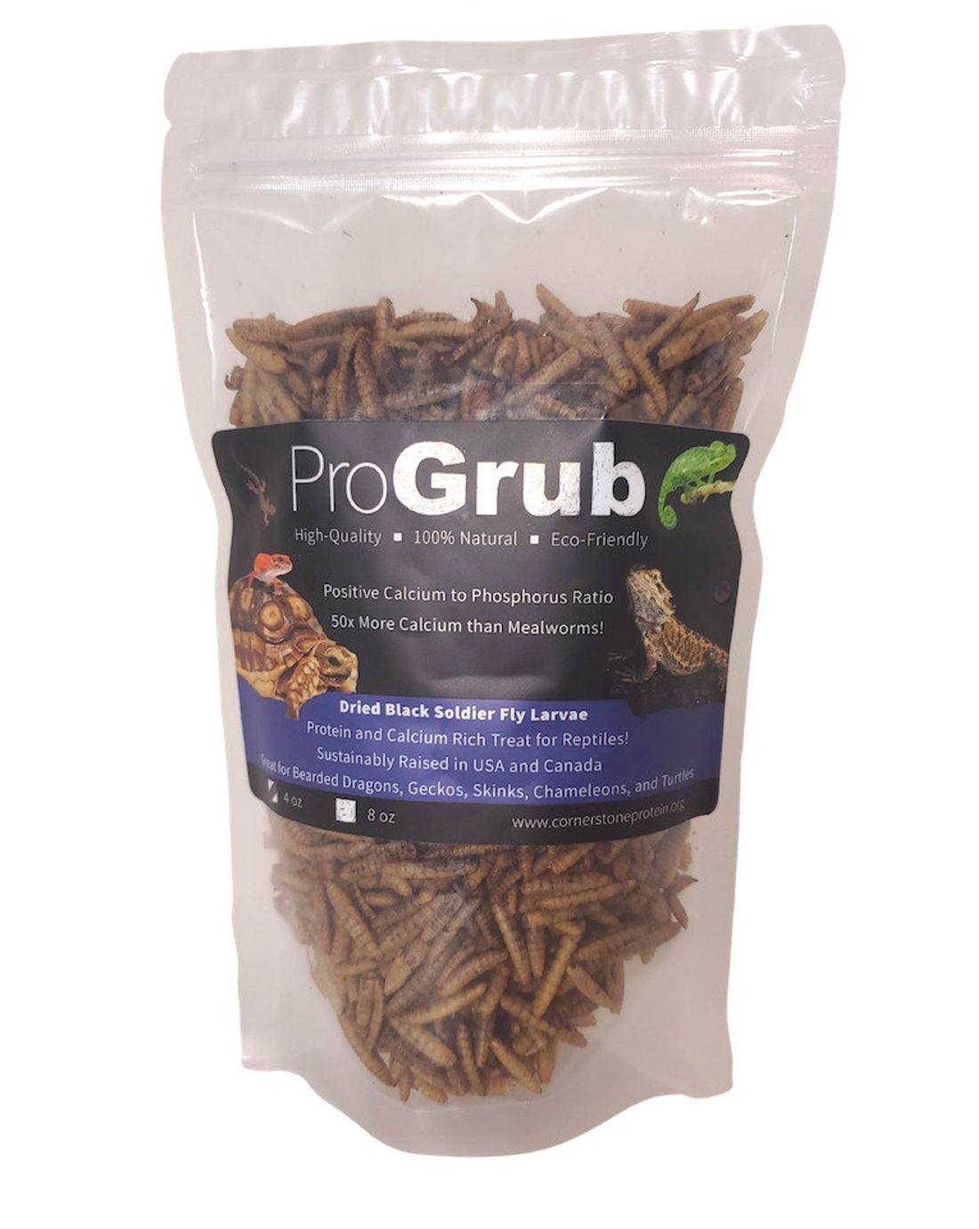 ProGrub Dried Black Soldier Fly Larvae - Reptile Treat