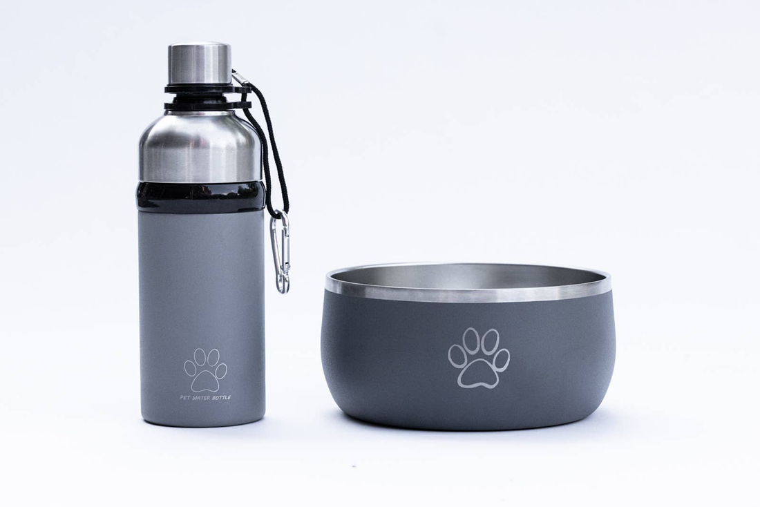 Good Life Gear Pet Water Bottle & Dog Bowl Set