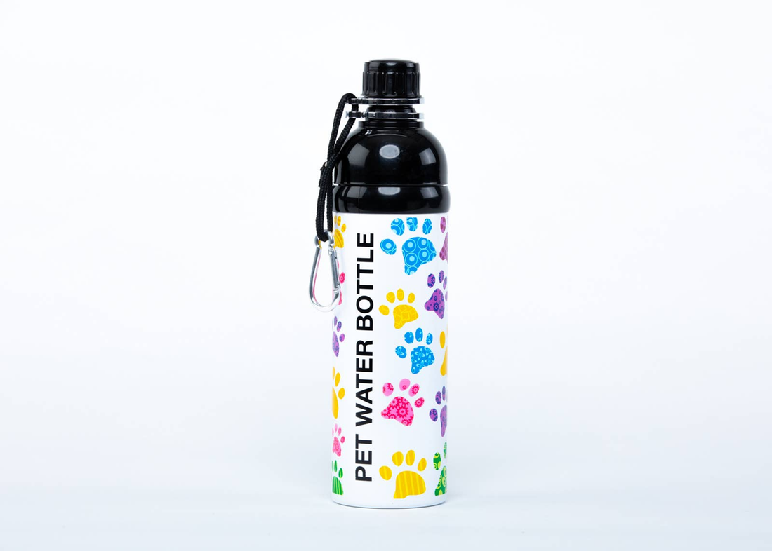 Good Life Gear Pet Water Bottle Set - Colorful Paws