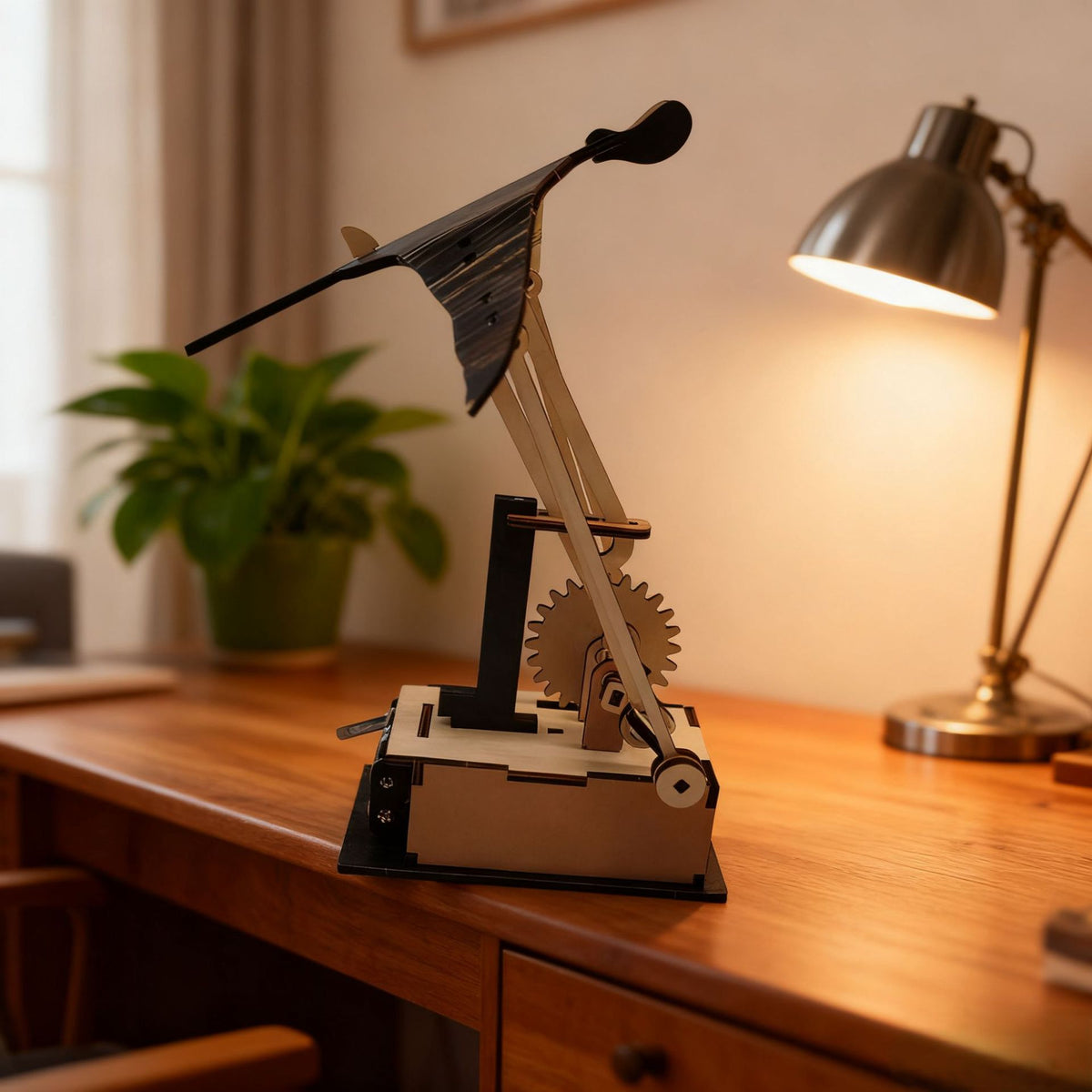 Artisan Wooden Manta Ray Automaton product image 4