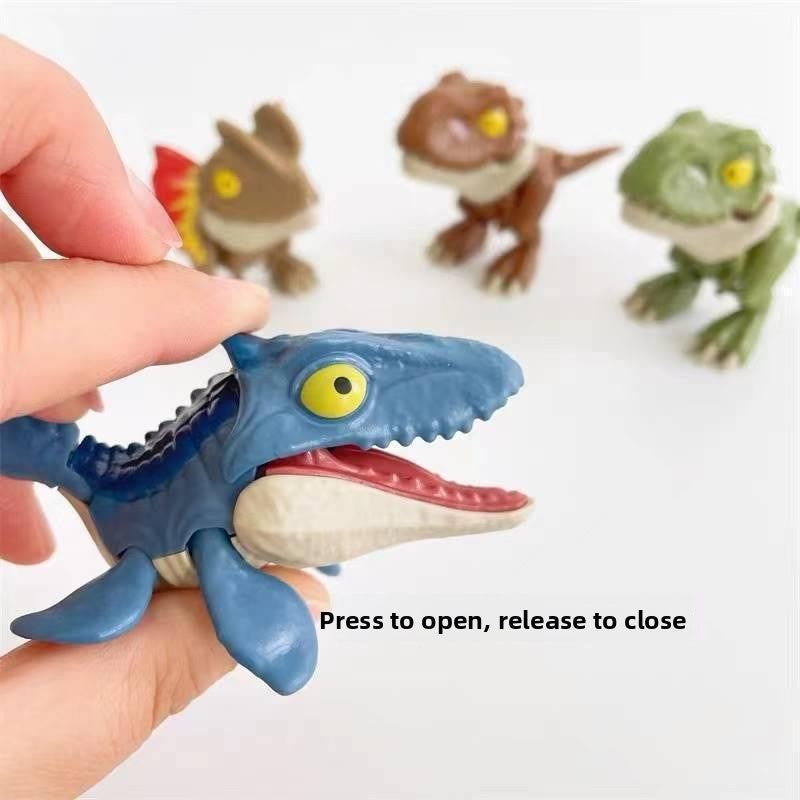 Finger-biting dinosaur and animal toy figure, additional photo 3