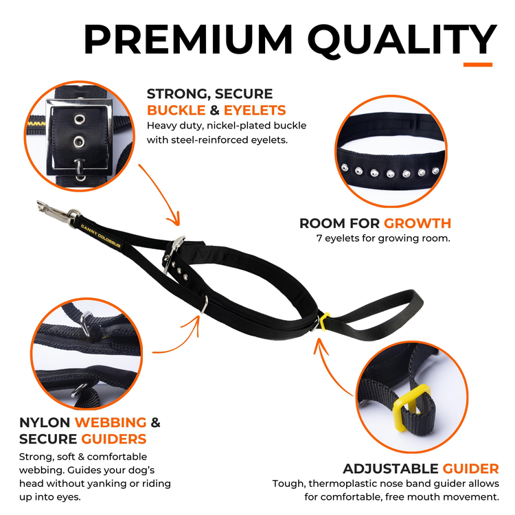 Canny Colossus No-Pull Dog Head Collar for Large Breeds