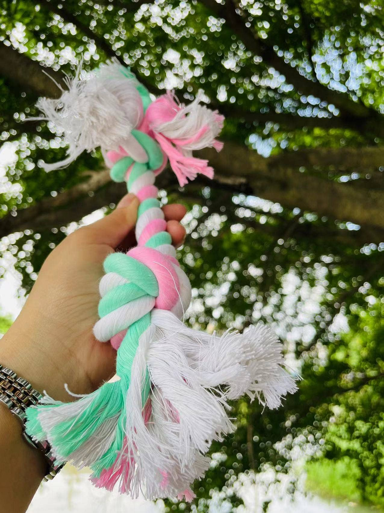2-Knot Sustainable Dog Chew Rope Toy