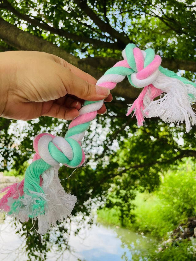 2-Knot Sustainable Dog Chew Rope Toy